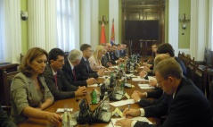 4 July 2013 The National Assembly Speaker in meeting with the Belarusian Foreign Minister